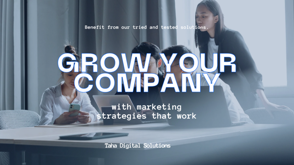 "A professional and clean background representing Taha Digital Solutions' digital marketing services."